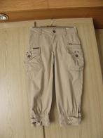 Trendy bruin katoenen kuit broek ONLY mt 34 XS nieuwstaat, Only, Bruin, Ophalen of Verzenden, Zo goed als nieuw