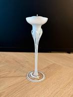 Jozefina Krosno kandelaar | melkglas | 22 cm | hand-made, Overige materialen, Wit, Ophalen of Verzenden, Zo goed als nieuw