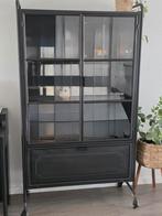 Zwarte metalen kast, Ophalen, 50 tot 100 cm, Zo goed als nieuw, 150 tot 200 cm