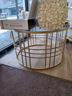 Clayre en Eef Salontafels - Goudkleurig, Glas, Ophalen, Minder dan 45 cm, Minder dan 55 cm, Rond