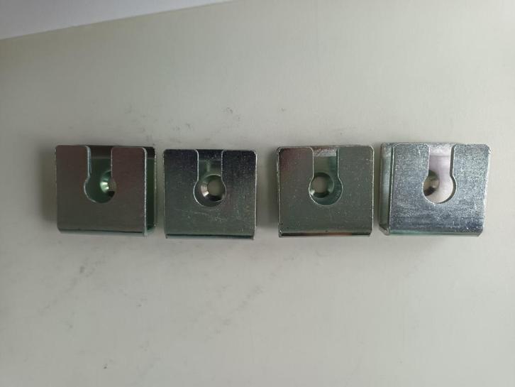 4x onderdeel onderdelen ikea utby metaal 117233 bij poten, Huis en Inrichting, Tafelonderdelen, Nieuw, Metaal, Ophalen of Verzenden