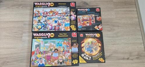 4 Jumbo Wasgij puzzels 2x1000, 1000, 950 en 500 stukjes, Hobby en Vrije tijd, Denksport en Puzzels, Gebruikt, Legpuzzel, 500 t/m 1500 stukjes