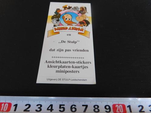 sticker Leidschendam DE STULP Alfred J. Kwak, Verzamelen, Stickers, Zo goed als nieuw, Bedrijf of Vereniging, Ophalen