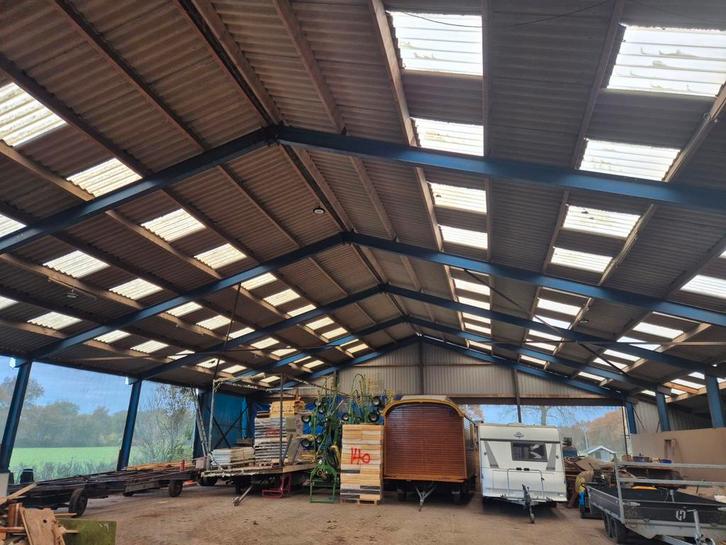 staalconstructie loods 26x40, Doe-het-zelf en Verbouw, Metalen, Gebruikt, IJzer, Ophalen