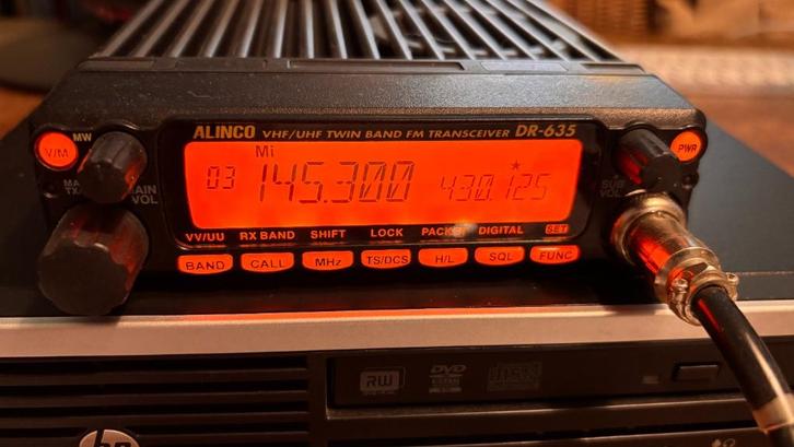 Te koop Alinco vhf/uhf transeiver DR-635, Telecommunicatie, Zenders en Ontvangers, Zo goed als nieuw, Zender en Ontvanger, Ophalen of Verzenden