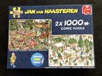 Jan van Haasteren 2 x 1000 stukjes  euro 15,00, Ophalen, 500 t/m 1500 stukjes, Zo goed als nieuw, Legpuzzel