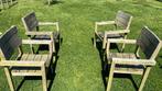 Teakhouten tuinstoelen, Ophalen, Gebruikt, Teakhout