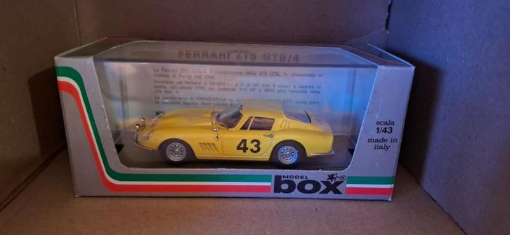 1.43 ferrari 275 gtb4 rally m. carlo 66, Hobby en Vrije tijd, Modelauto's | 1:43, Zo goed als nieuw, Auto, Overige merken, Ophalen of Verzenden