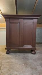 Kast 2 deurs Antiek, 200 cm of meer, 75 cm of meer, Eikenhout, Ophalen of Verzenden