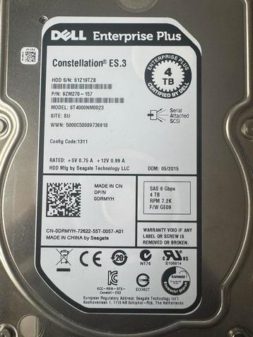 DELL 4TB SAS HDD – 7200RPM – €50 per stuk beschikbaar voor biedingen