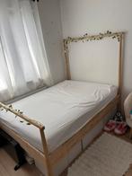 Ikea gjora hemelbed 140x200, Huis en Inrichting, Slaapkamer | Bedden, Ophalen, Wit, Tweepersoons, 140 cm