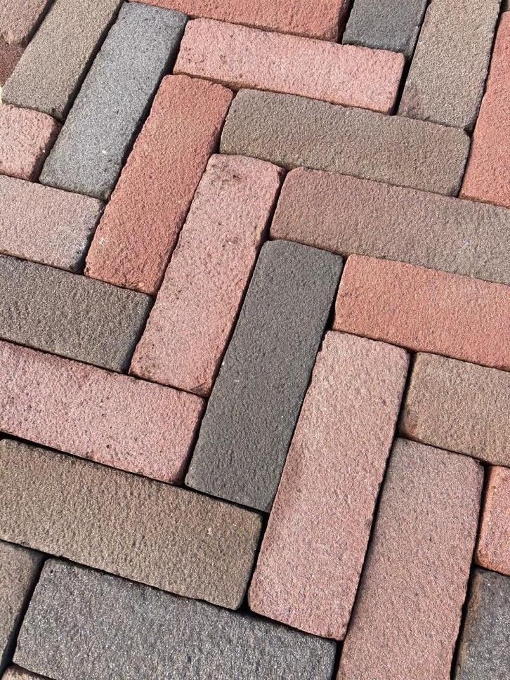 Dikformaat rood genuanceerd (P05), Tuin en Terras, Tegels en Klinkers, Gebruikt, Klinkers, Overige materialen, 10 m² of meer, Ophalen