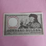 100 gulden biljet² Erasmus Speciaaltje 1953 in ZF, Postzegels en Munten, Bankbiljetten | Nederland, Ophalen of Verzenden, 100 gulden