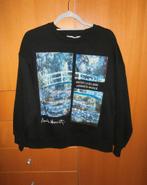 Mooi zwart Art sweatshirt XS valt als M (Monet Waterlelies), Maat 38/40 (M), Zwart, Ophalen of Verzenden, Zo goed als nieuw