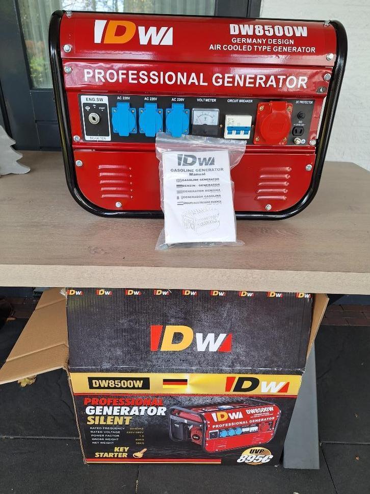 Aggregaat benzine DW8500W nieuw in doos., Doe-het-zelf en Verbouw, Overige Doe-het-zelf en Verbouw, Nieuw, Ophalen