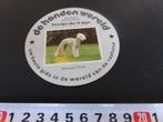 sticker Asten de hondenwereld Bedlington Terrier, Ophalen, Zo goed als nieuw, Sticker
