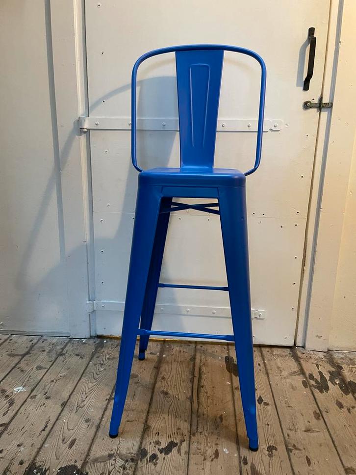 Originele Tolix Kruk - Industrieel Design, Huis en Inrichting, Barkrukken, Gebruikt, 60 tot 90 cm, Metaal, 1 kruk, Ophalen of Verzenden