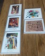 4  wissellijsten met kunstprent 24/30 cm Kandinsky, Miro, Antiek en Kunst, Ophalen of Verzenden