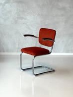 Ahrend de Cirkel fauteuil vintage buisframe stoel armstoel, Metaal, Gebruikt, Minder dan 75 cm, Vintage
