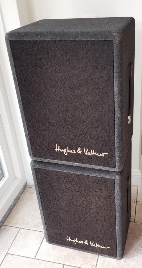 2 Duits Hughes & Kettner muziek Luidsprekers Bass Guitar, Audio, Tv en Foto, Luidsprekers, Gebruikt, Front, Rear of Stereo speakers
