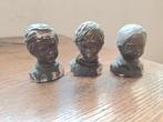 Drie Vintage Beeldjes van Kinderhoofden, Ophalen of Verzenden