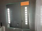 Spiegel met licht {2x TL daglicht) 75x80 met aan/uit knop, Ophalen, Zo goed als nieuw, Minder dan 100 cm, Rechthoekig