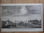 1 / Zoutwinning op Schouwen Duiveland Zierikzee Gravure 1752, Antiek en Kunst, Ophalen of Verzenden