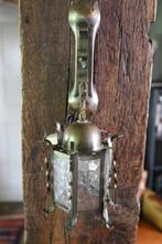 vintage hanglampje van keramiek in de kleur oranje, Huis en Inrichting, Lampen | Wandlampen, Gebruikt, Ophalen of Verzenden, Glas