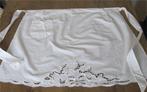 Antiek, wit, half schortje, geborduurd, klederdracht, Ophalen of Verzenden