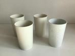 4 Tupperware beker bekers wit - 250 ml, Ophalen of Verzenden, Nieuw, Wit, Beker of Kan