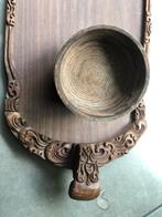 Houtgestoken dienblad oosters bohemian siber sleets, Ophalen of Verzenden