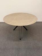 Ronde eettafel HPL grijs marmer 120cm, Rond, Ophalen of Verzenden, Zo goed als nieuw, Info@betaalbaar-design.nl