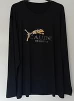 shirt,heren,plus size,6XL,zwart,panter,lange mouw,vrije tijd, Verzenden, Nieuw, Zwart, Shirt