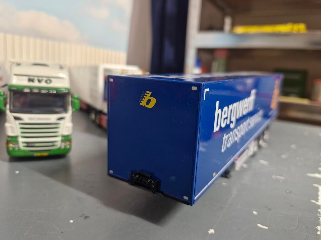 Kastentrailer wsi  BERGWERFF, Ophalen of Verzenden, Zo goed als nieuw, Bus of Vrachtwagen, Wsi