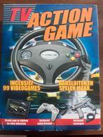 Vintage TV Action Game Compleet met Stuur, Pistool & 99 Game, Spelcomputers en Games, Spelcomputers | Overige, Ophalen of Verzenden