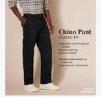 heren Broek Nieuw! Classic-fit Wrinkle-resistant Flat-front, Zwart, Maat 46/48 (XL) of groter, Nieuw, Ophalen of Verzenden