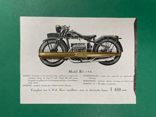 Motobécan Motorcycle Afbeelding 1930 FRA/NL (Kopie), Verzamelen, Tijdschriften, Kranten en Knipsels, Knipsel(s), Nederland, 1920 tot 1940