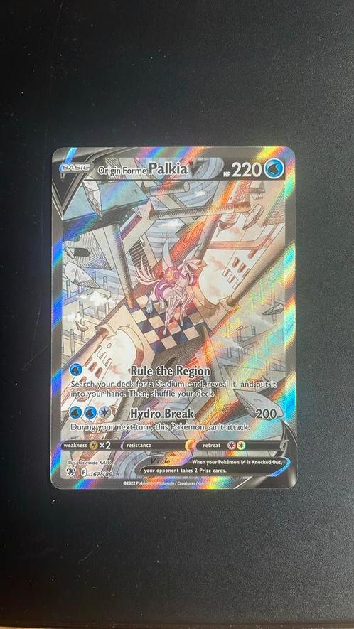 Origin Forme Palkia, Hobby en Vrije tijd, Verzamelkaartspellen | Pokémon, Zo goed als nieuw, Losse kaart, Ophalen of Verzenden