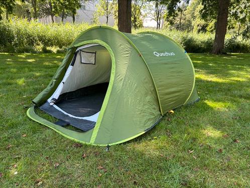 Quechua 2 Seconds Simple II Pop-Up Tent – 2-Persoons, Caravans en Kamperen, Tenten, tot en met 2, Zo goed als nieuw, Ophalen of Verzenden