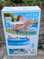 Zwembad Easy Set Intex 366 met ongebruikte pomp en afdekzeil, Ophalen, Opblaaszwembad, Rond, Zo goed als nieuw