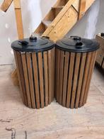 Vuilnisbakken hout, Huis en Inrichting, Woonaccessoires | Prullenbakken, Ophalen, Overige materialen, Gebruikt, 40 liter of meer
