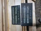 houten bordje, Ophalen of Verzenden, Zo goed als nieuw, Reclamebord