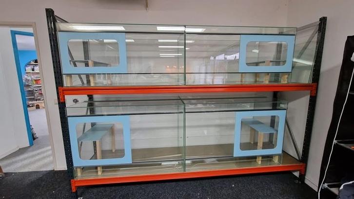 Terrariums 120x60x60 en 120x60x80, Dieren en Toebehoren, Reptielen en Amfibieën | Toebehoren, Zo goed als nieuw, Terrarium of Paludarium