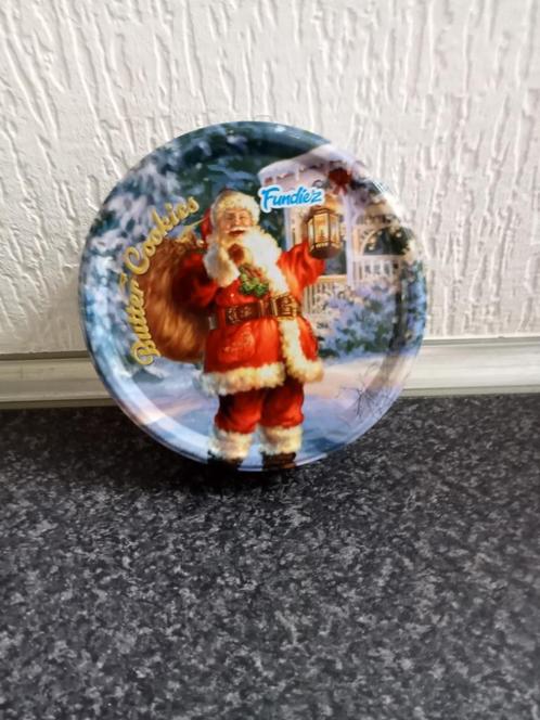 KERST: prachtig koek trommeltje met kerstman, Huis en Inrichting, Woonaccessoires | Overige, Ophalen of Verzenden