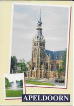Ch729 Gelopen ansichtkaart Apeldoorn grote kerk oranjepark, Verzamelen, Ophalen of Verzenden, 1980 tot heden, Gelopen, Gelderland