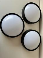 3 zwarte plafondlampen, Ophalen of Verzenden, Zo goed als nieuw