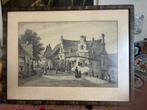 Stadsgezicht van en door Wouter Keizer, Antiek en Kunst, Kunst | Etsen en Gravures, Ophalen of Verzenden