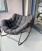 Schommelstoel zwart Casa chille lounge stoel, Gebruikt, Ophalen of Verzenden