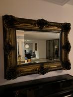 Spiegel Barok 130x110 90x60 Facet Geslepen Zwart Goud, Huis en Inrichting, Ophalen, 100 tot 150 cm, 125 cm of meer, Zo goed als nieuw