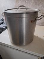 Grote rvs pan 30 liter, Ophalen of Verzenden, Zo goed als nieuw, Rvs, Kookpan of Snelkookpan